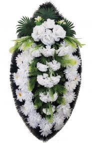 Венок на похороны из живых цветов ВЖ-13